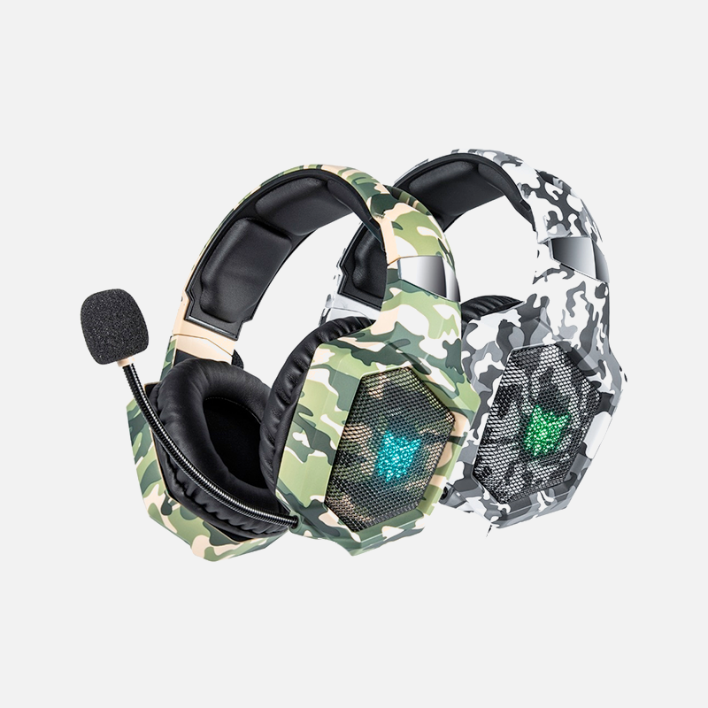 CASQUE DE JEU CAMOUFLAGE À 20 LED